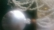 Ожерелье AVON винтаж кулон натуральный Перламутр Цепочка с кулоном жемчуг бренд Москва