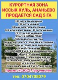 Продается сад 5 га. Курортная зона Иссык-Куль, с.Ананьево Нижний Новгород объявление с фото