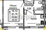 Продам 1-к квартиру, 34.40 кв.м, этаж 6 из 10 Саратов объявление с фото