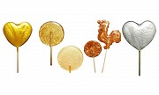 Золотистые и серебристые леденцы с логотипом Москва объявление с фото