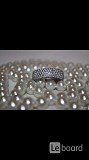 Кольцо новое серебро 19 камни циркон полностью вокруг много ювелирное украшение драгоценности женски Москва объявление с фото