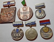 Спортивные прибалтийские медали и значки СССР. Советская прибалтика. Москва