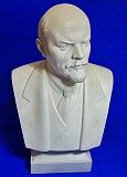 Гипсовый бюст - В. И. Ленин. Автор Яцына 1958 год. Предметы с ленинской тематикой. Бюсты. Медали Москва