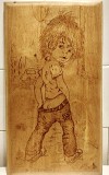 Панно деревянное декоративное - Писающий мальчик. Москва объявление с фото