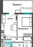 Продам 1-к квартиру, 42.09 кв.м, этаж 1 из 16 Симферополь объявление с фото