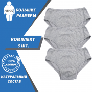 Трусы плавки мужские слип м02-01 размеры до 70 комплект 3шт в упаковке Москва объявление с фото