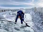 Сброс снега. Очистка кровли от снега и наледи Новосибирск объявление с фото