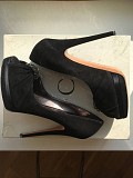 Туфли casadei италия новые размер 39 замшевые черные платформа сваровски стразы swarovski Москва объявление с фото