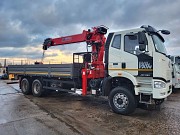 Бортовой автомобиль с КМУ HORYONG HRS206 на шасси FAW CA3250, J6P, 6х4 Челябинск