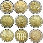 Испанские юбилейные монеты 2 евро Москва объявление с фото